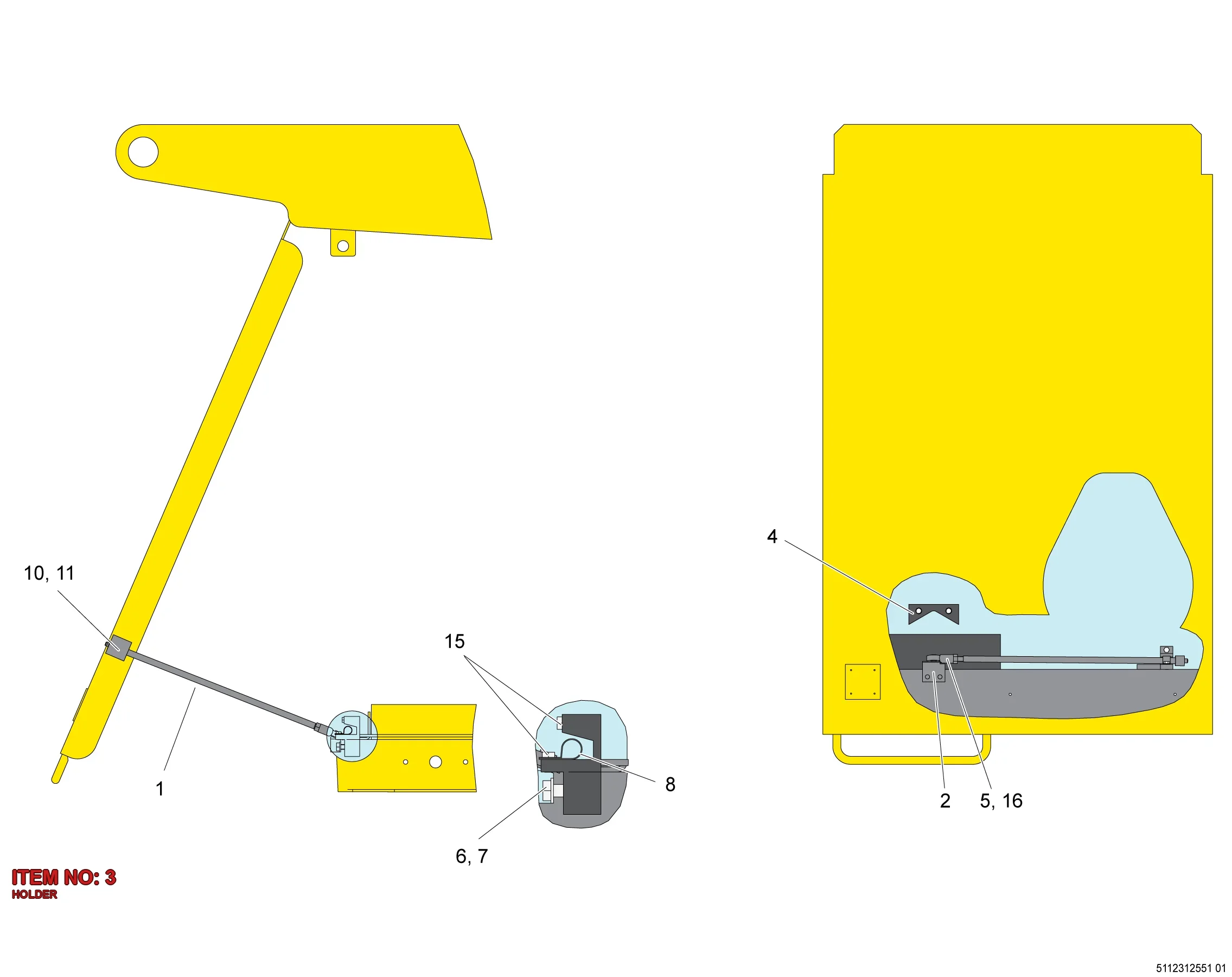 5112 3125 54 HOLDER - Technical Drawing