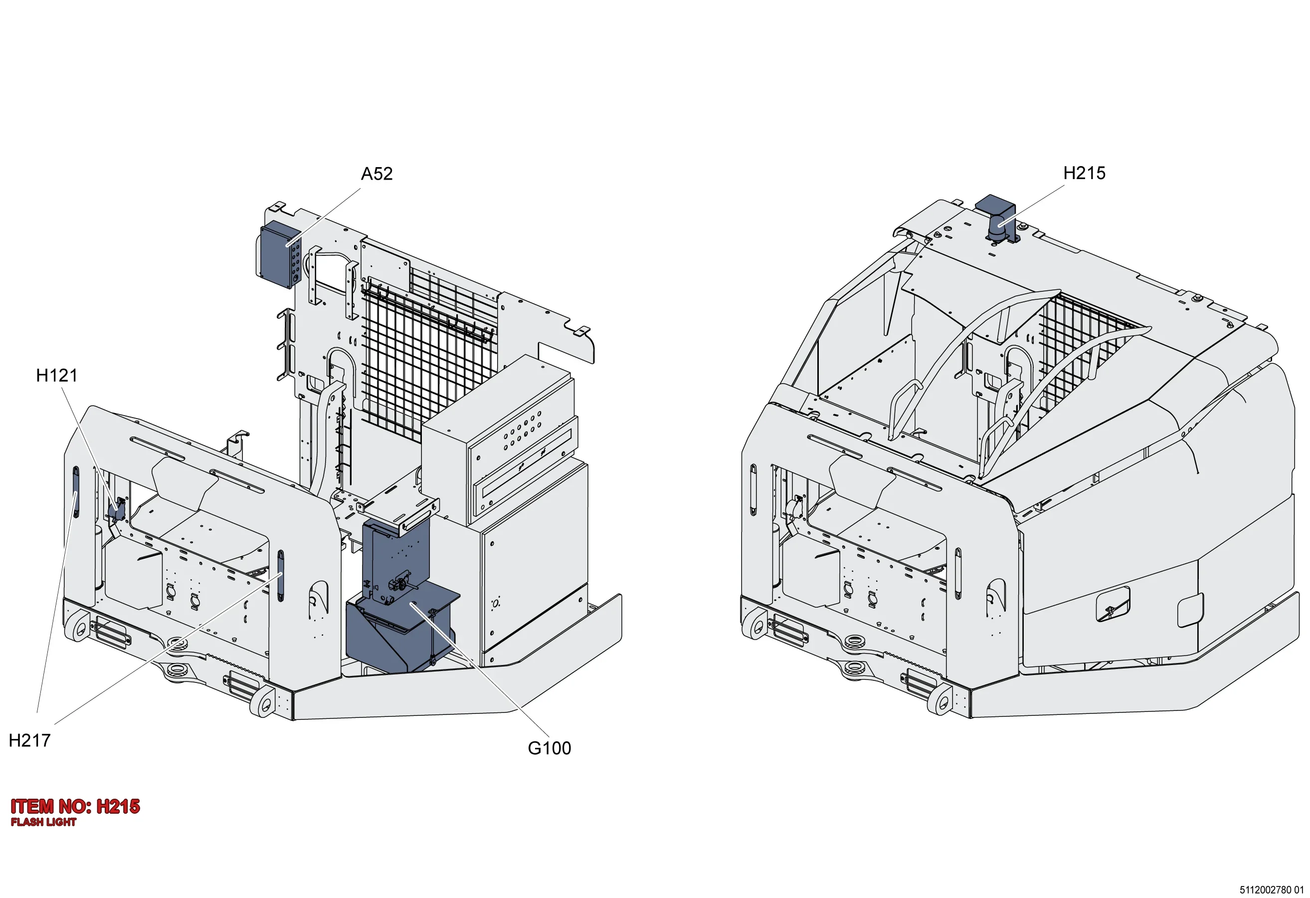 5112 3139 05 FLASH LIGHT - Technical Drawing