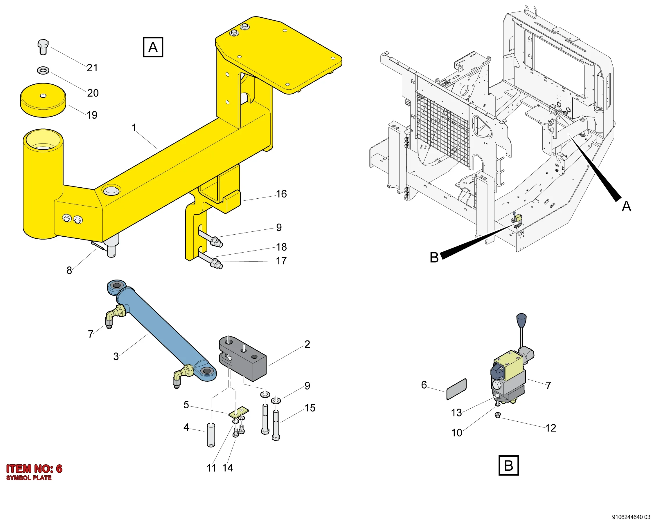 5112 3139 70 SYMBOL PLATE - Technical Drawing