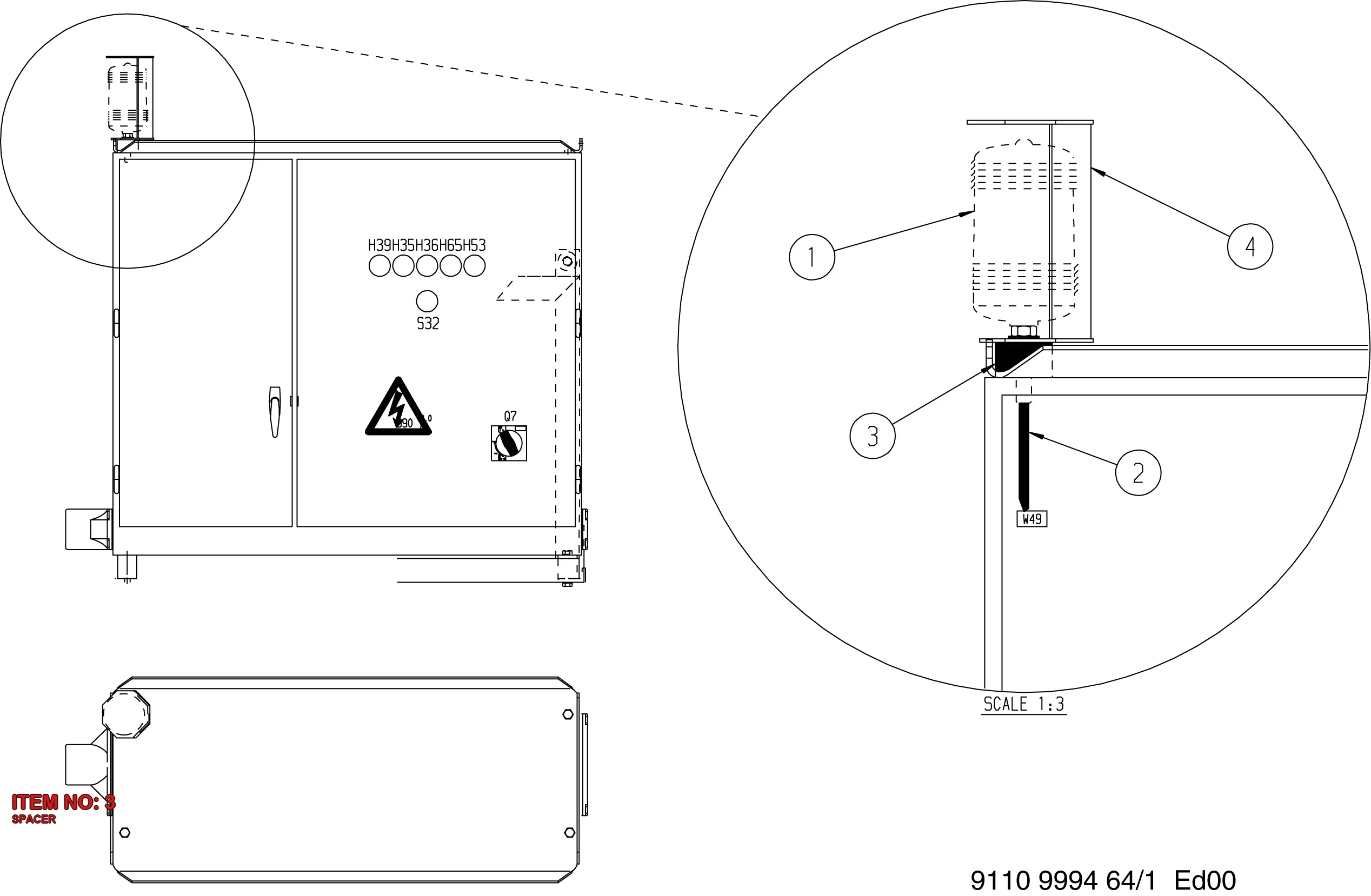 5112 3143 18 SPACER - Technical Drawing