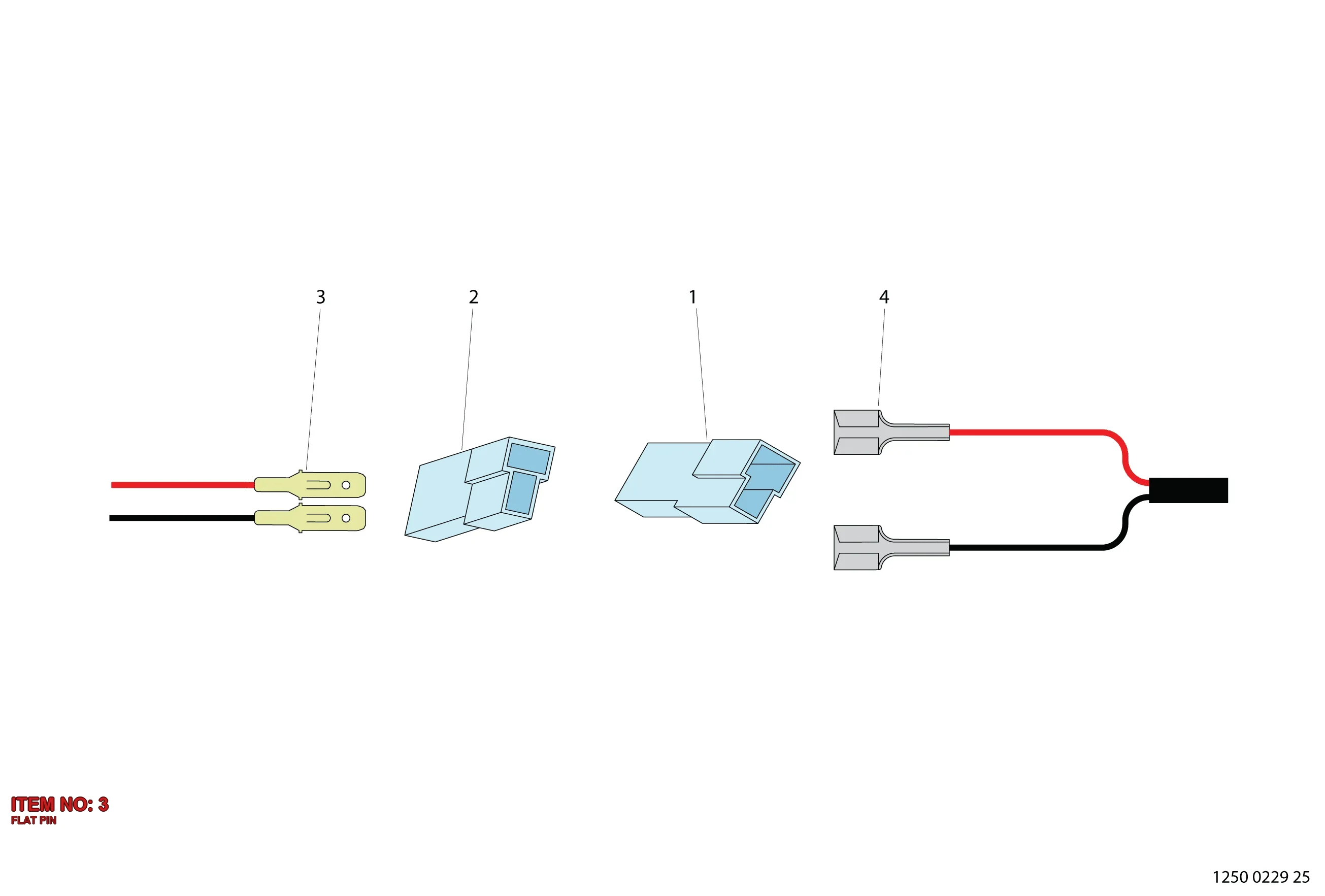 5112 3148 52 FLAT PIN - Technical Drawing