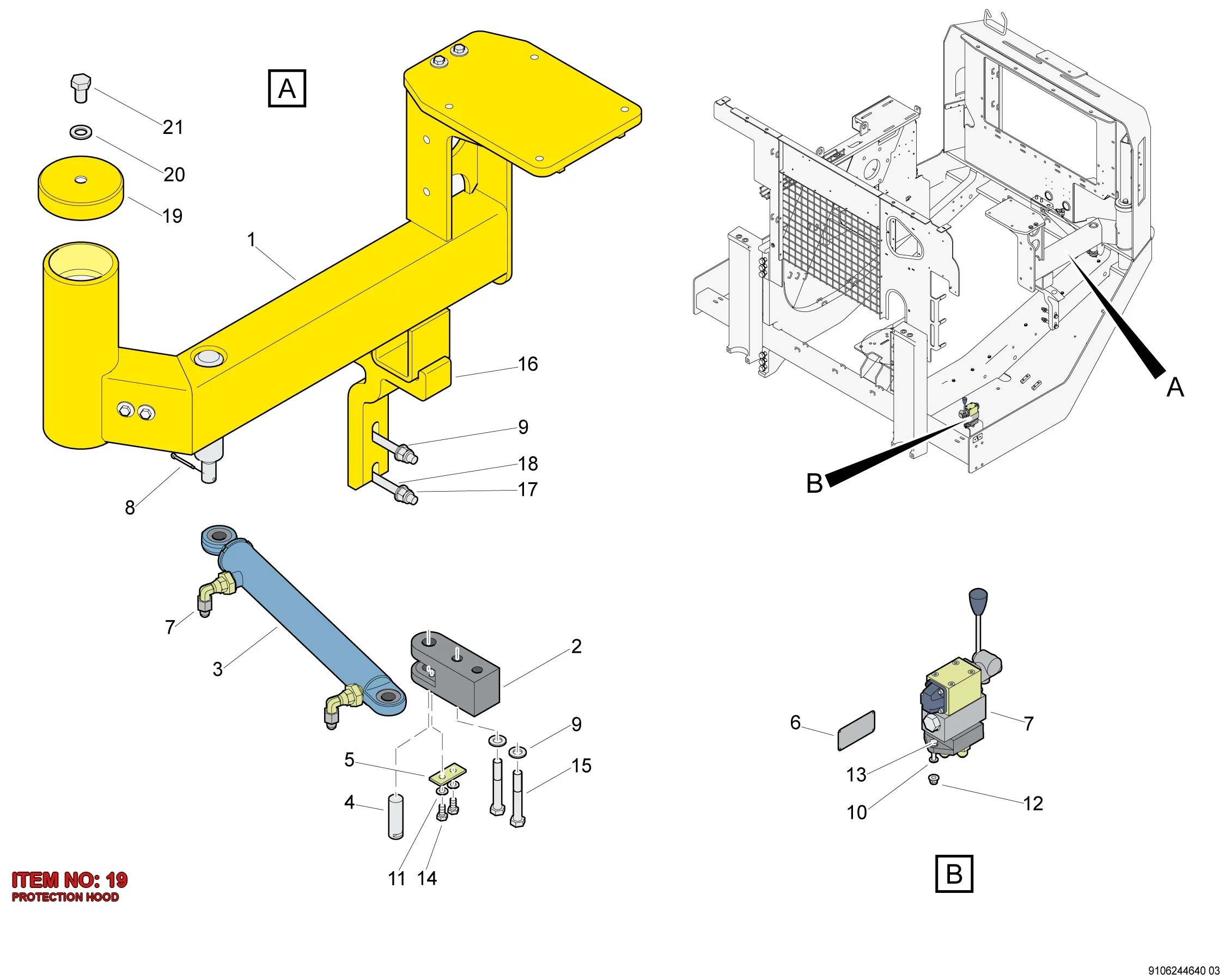5112 3155 16 PROTECTION HOOD - Technical Drawing