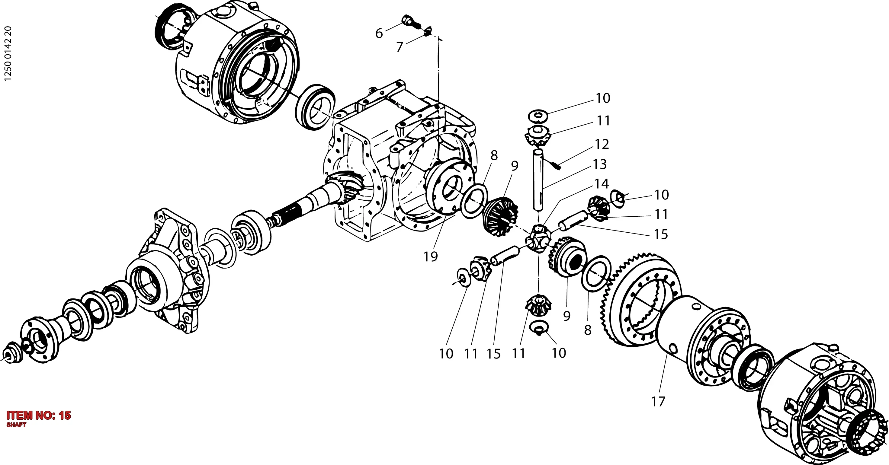 5112 3188 04 SHAFT - Technical Drawing