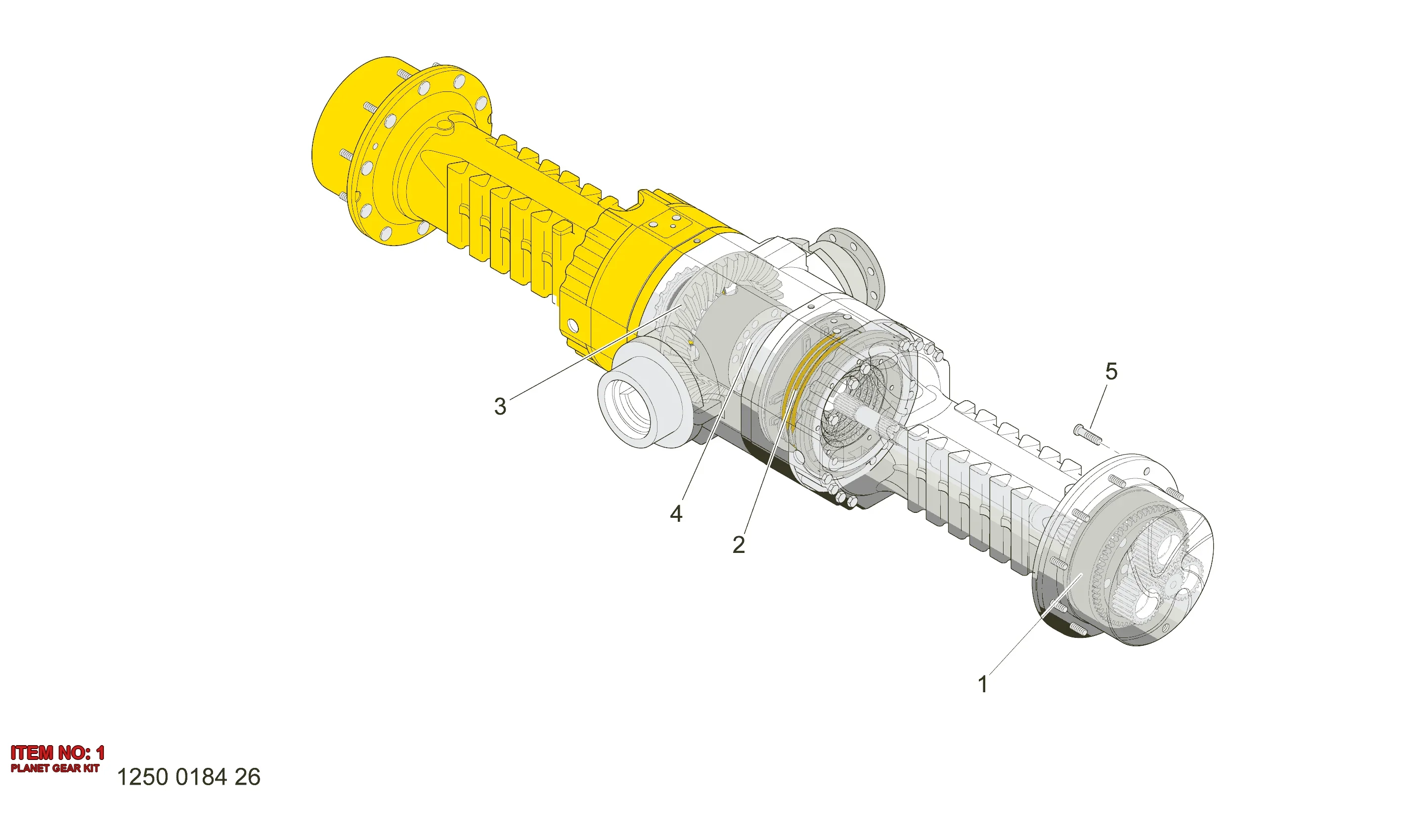 5112 3188 83 PLANET GEAR KIT - Technical Drawing