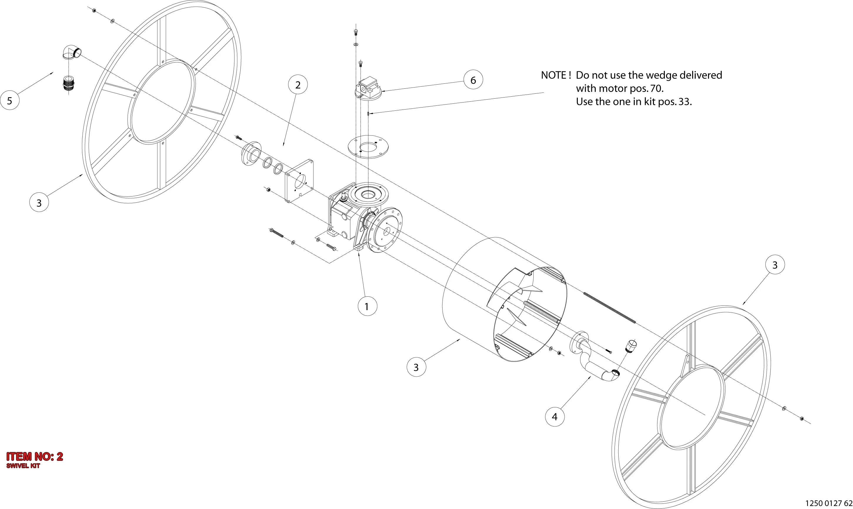 5112 3189 22 SWIVEL KIT - Technical Drawing