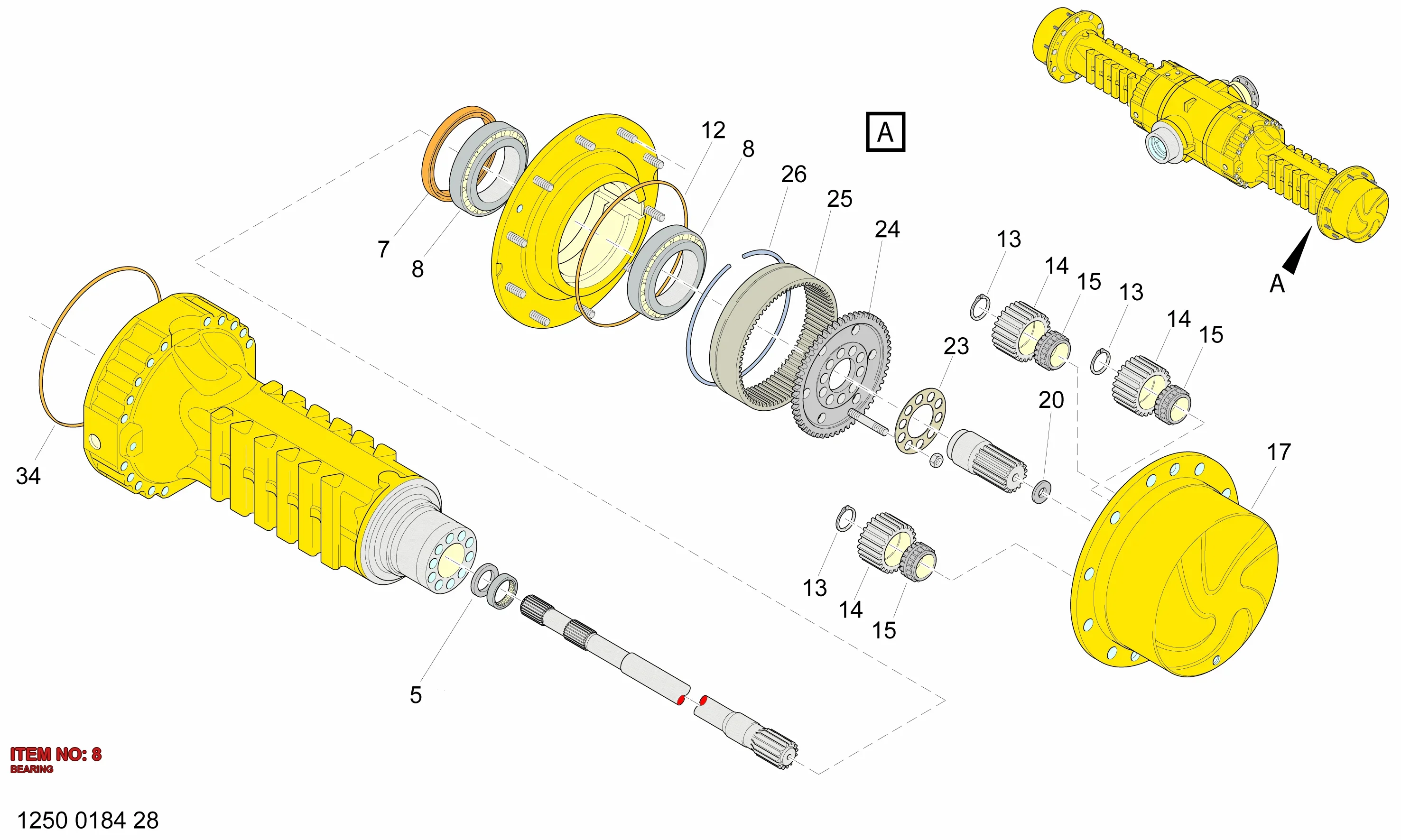 5112 3189 41 BEARING - Technical Drawing