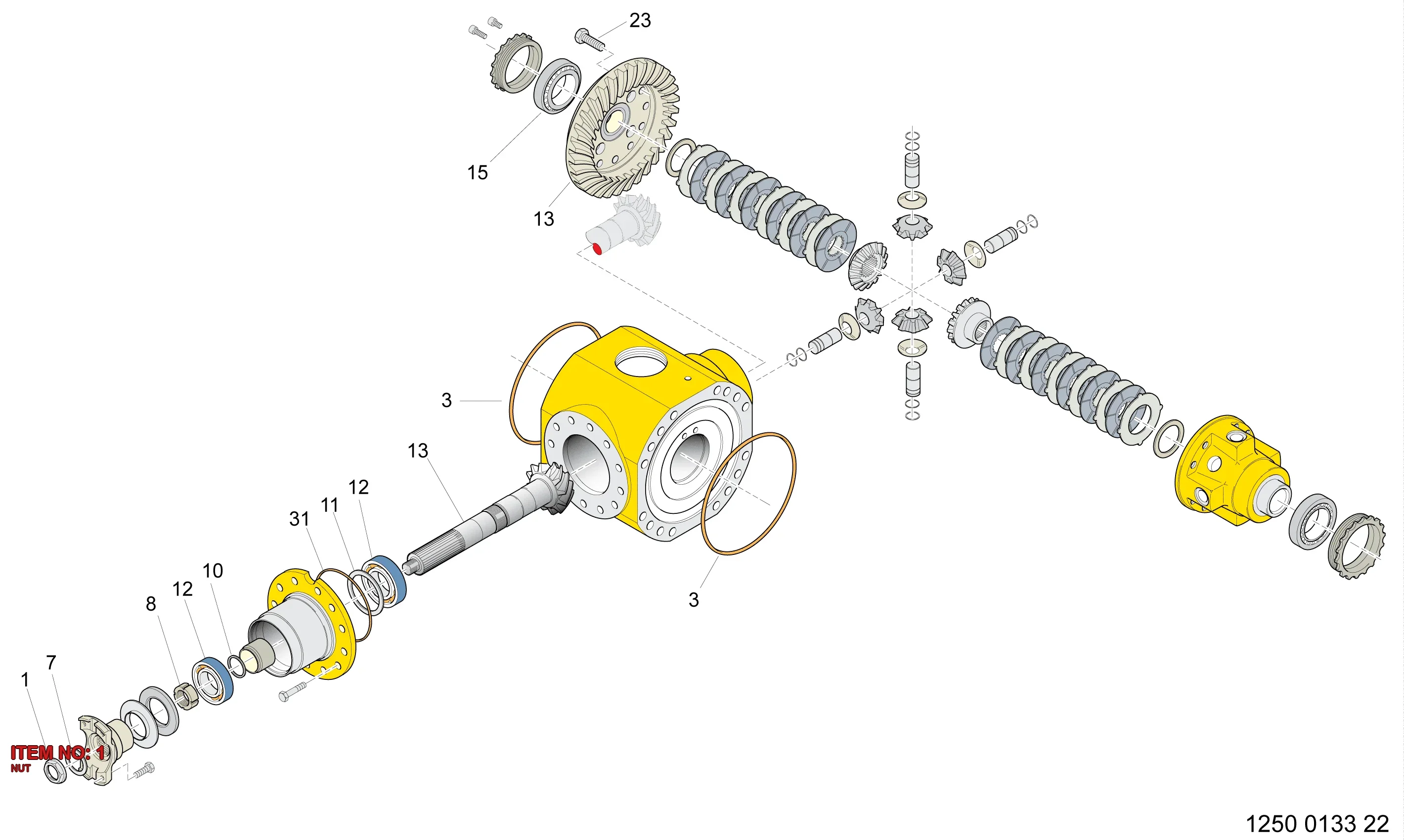 5112 3192 93 NUT - Technical Drawing