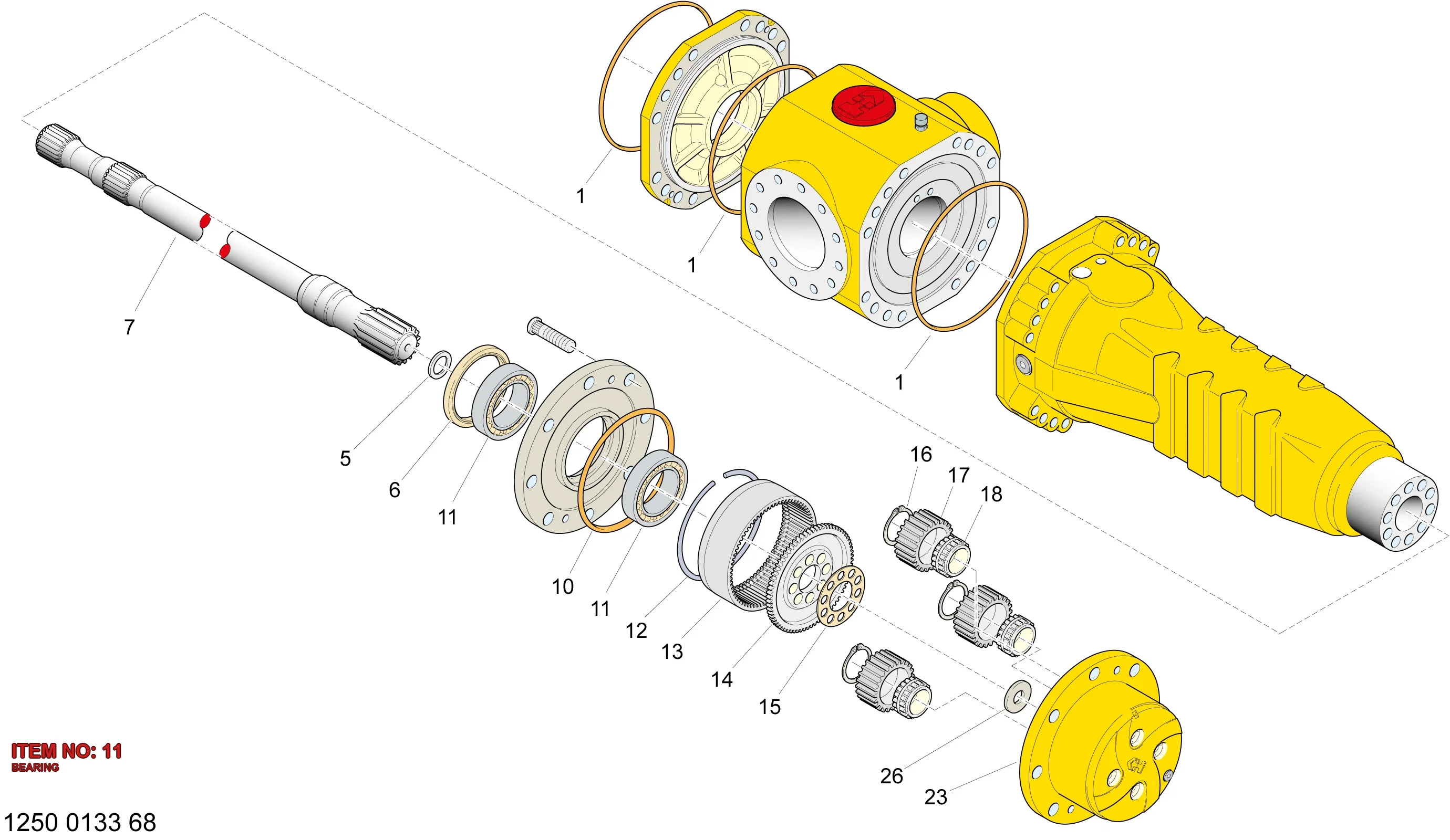 5112 3193 23 BEARING - Technical Drawing