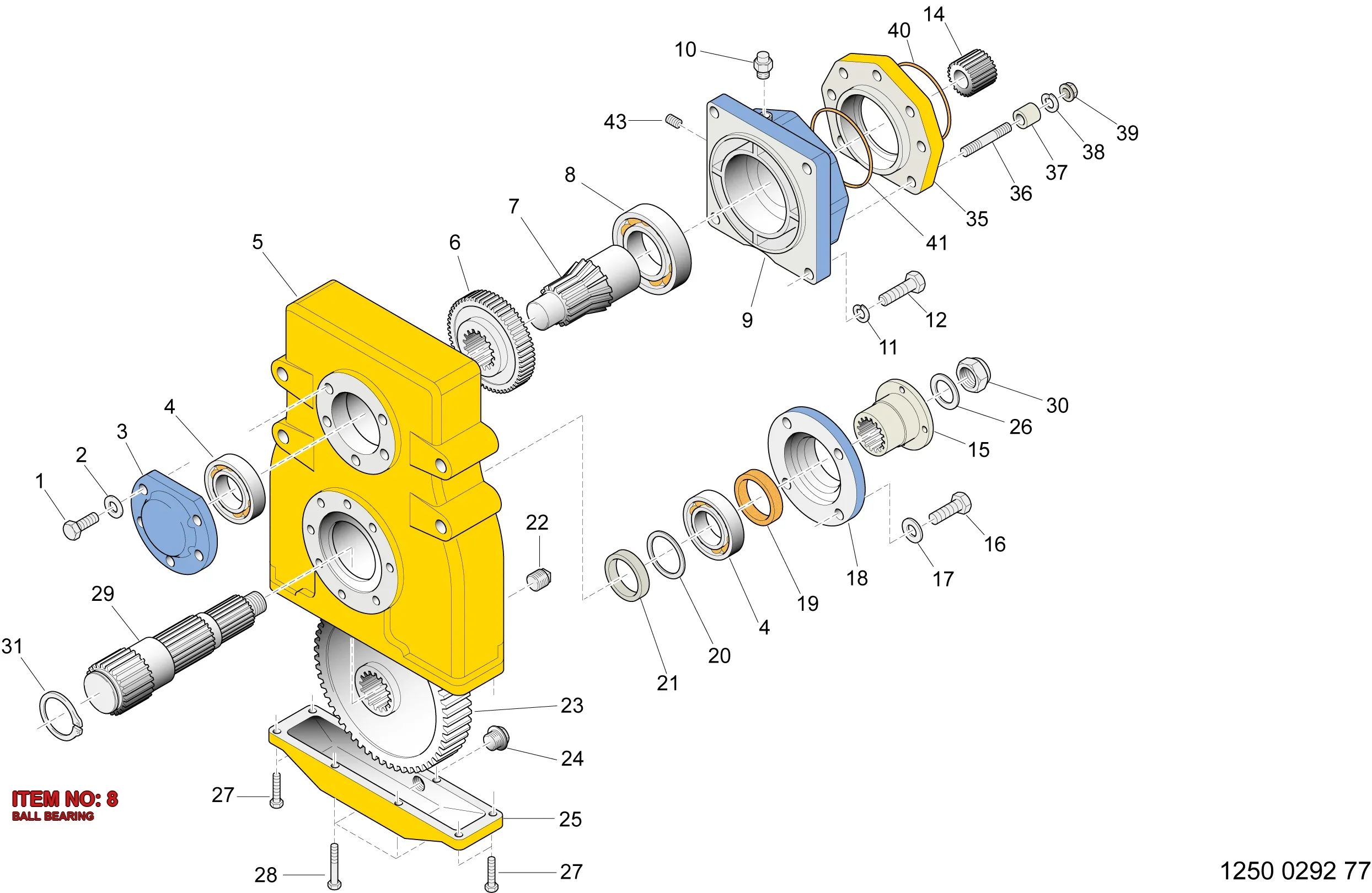 5112 3194 20 BALL BEARING - Technical Drawing