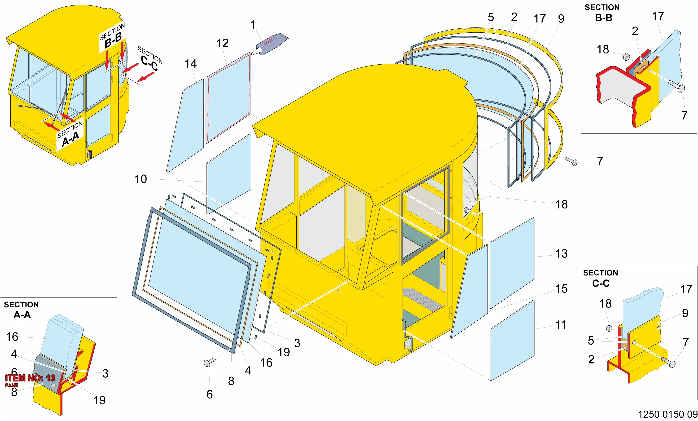 5112 3200 70 PANE - Technical Drawing