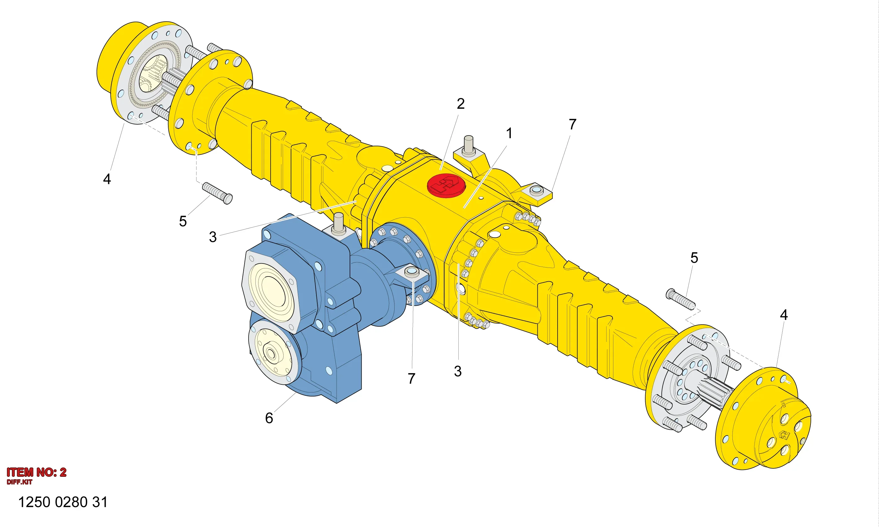 5112 3201 84 DIFF.KIT - Technical Drawing