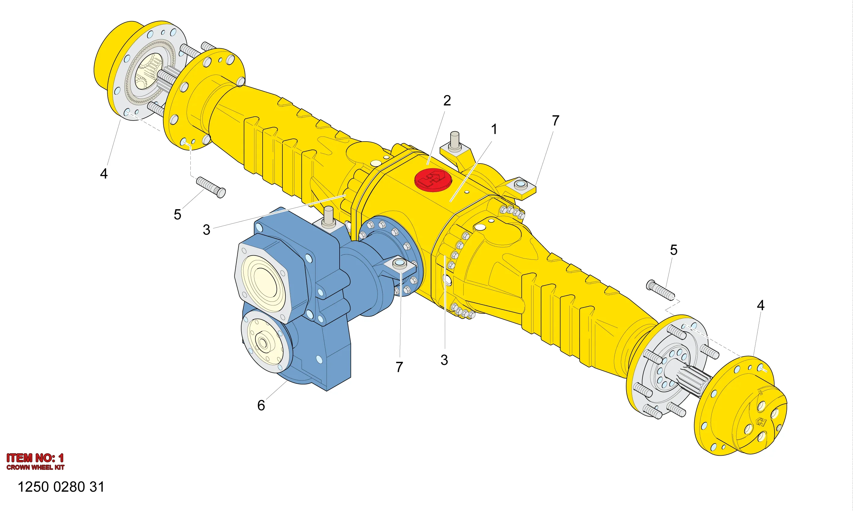 5112 3205 48 CROWN WHEEL KIT - Technical Drawing