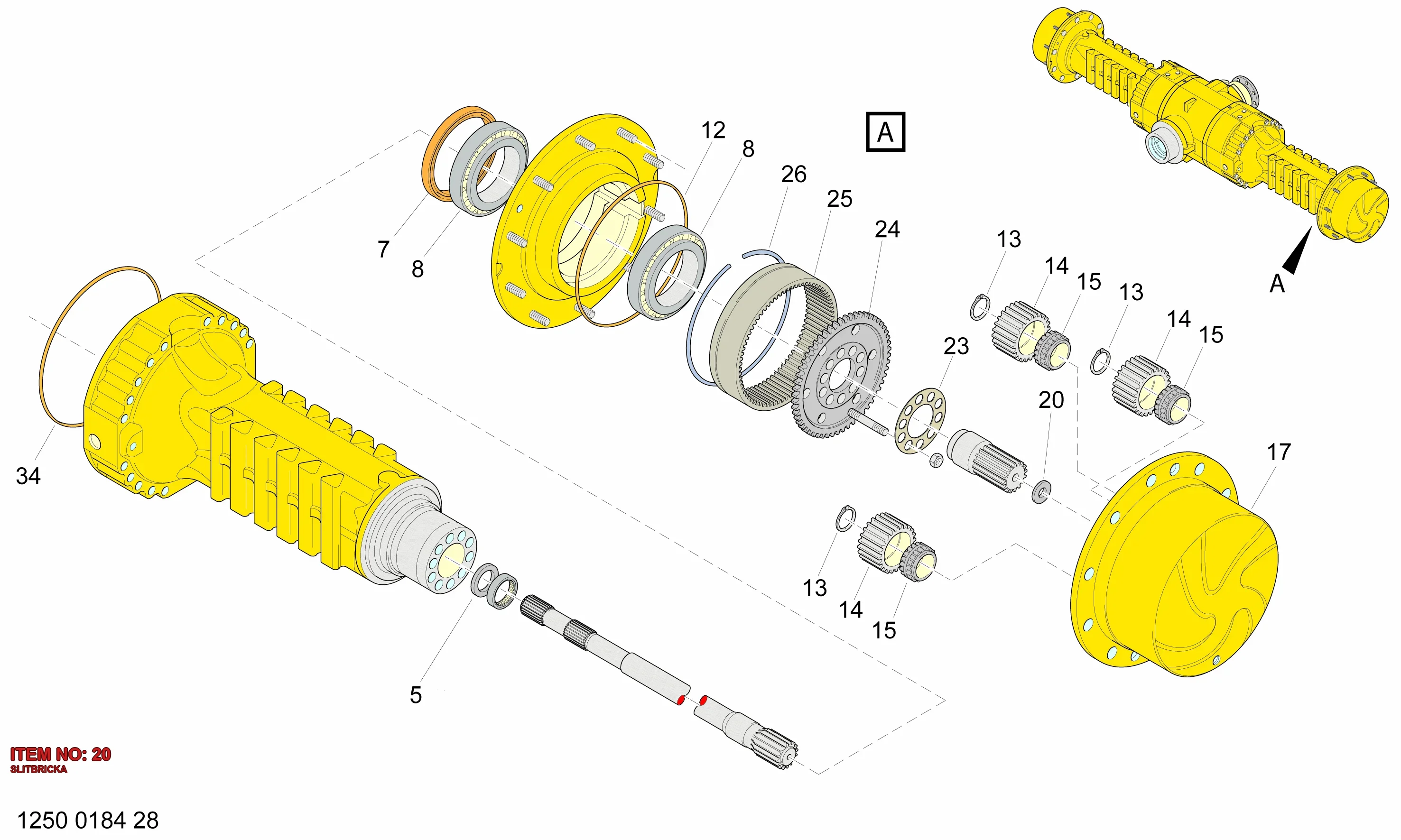 5112 3214 38 SLITBRICKA - Technical Drawing