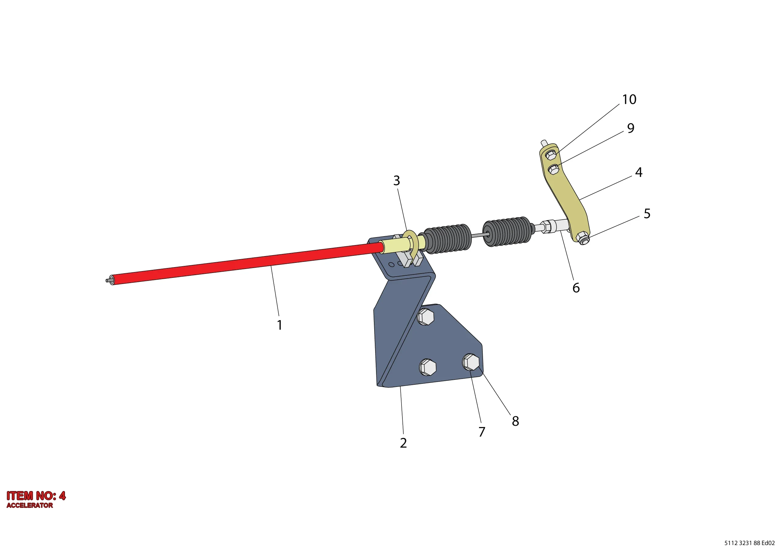 5112 3217 49 ACCELERATOR - Technical Drawing