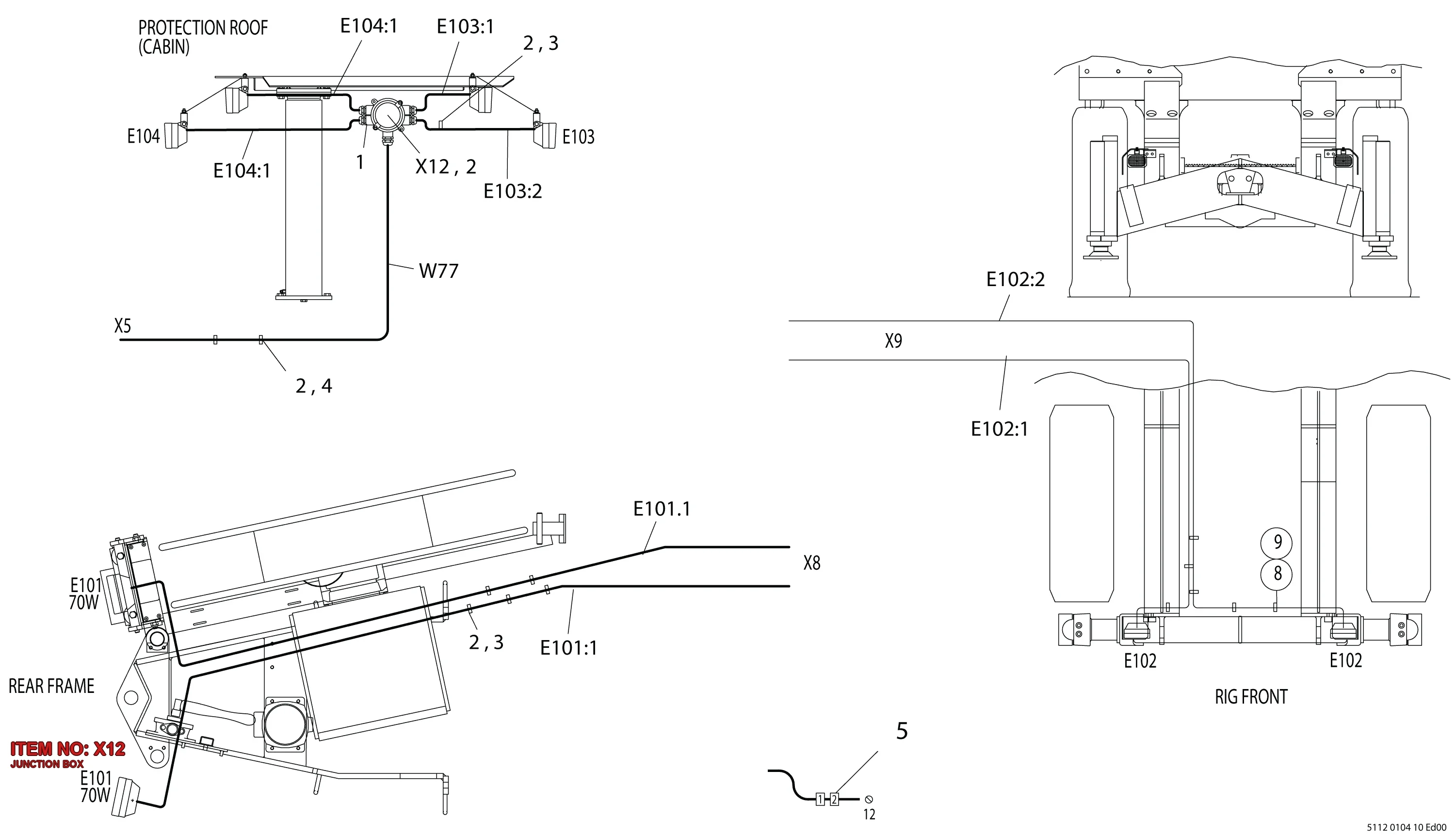 5112 3217 81 JUNCTION BOX - Technical Drawing