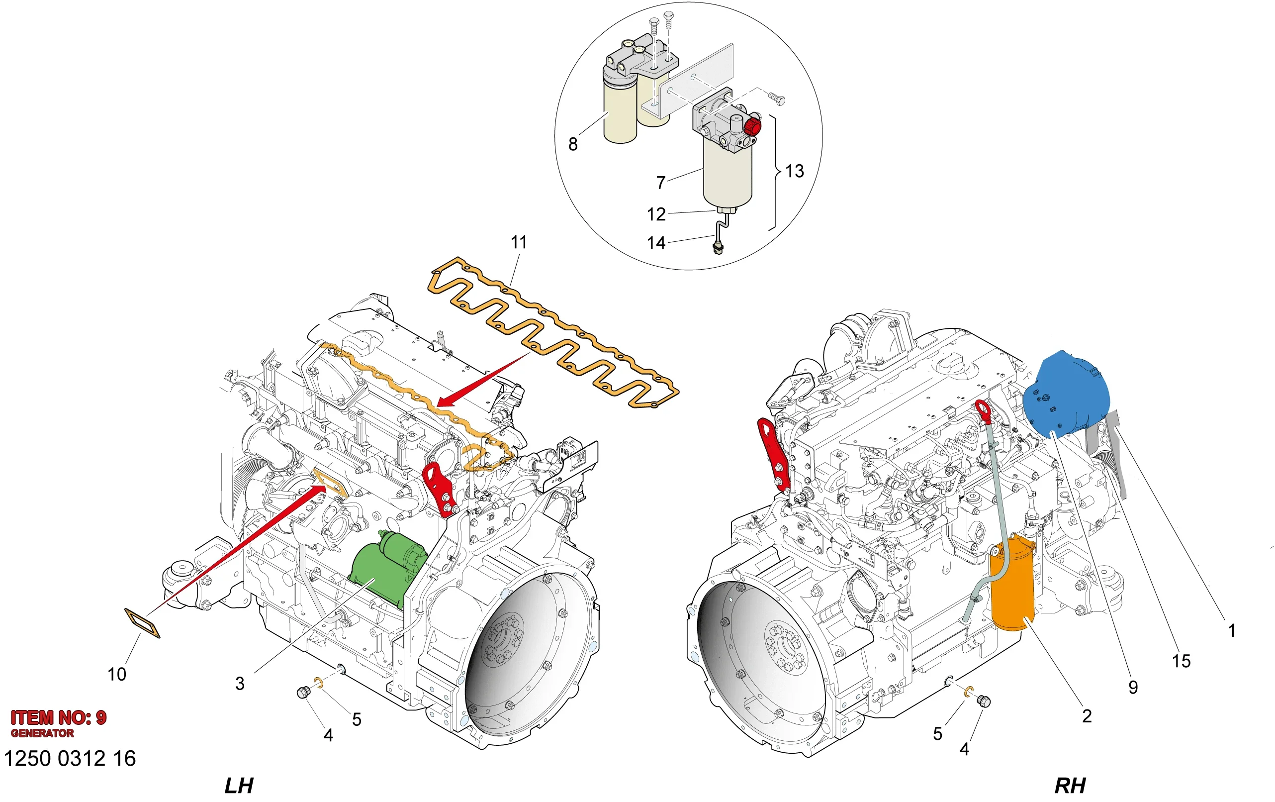5112 3217 90 GENERATOR - Technical Drawing