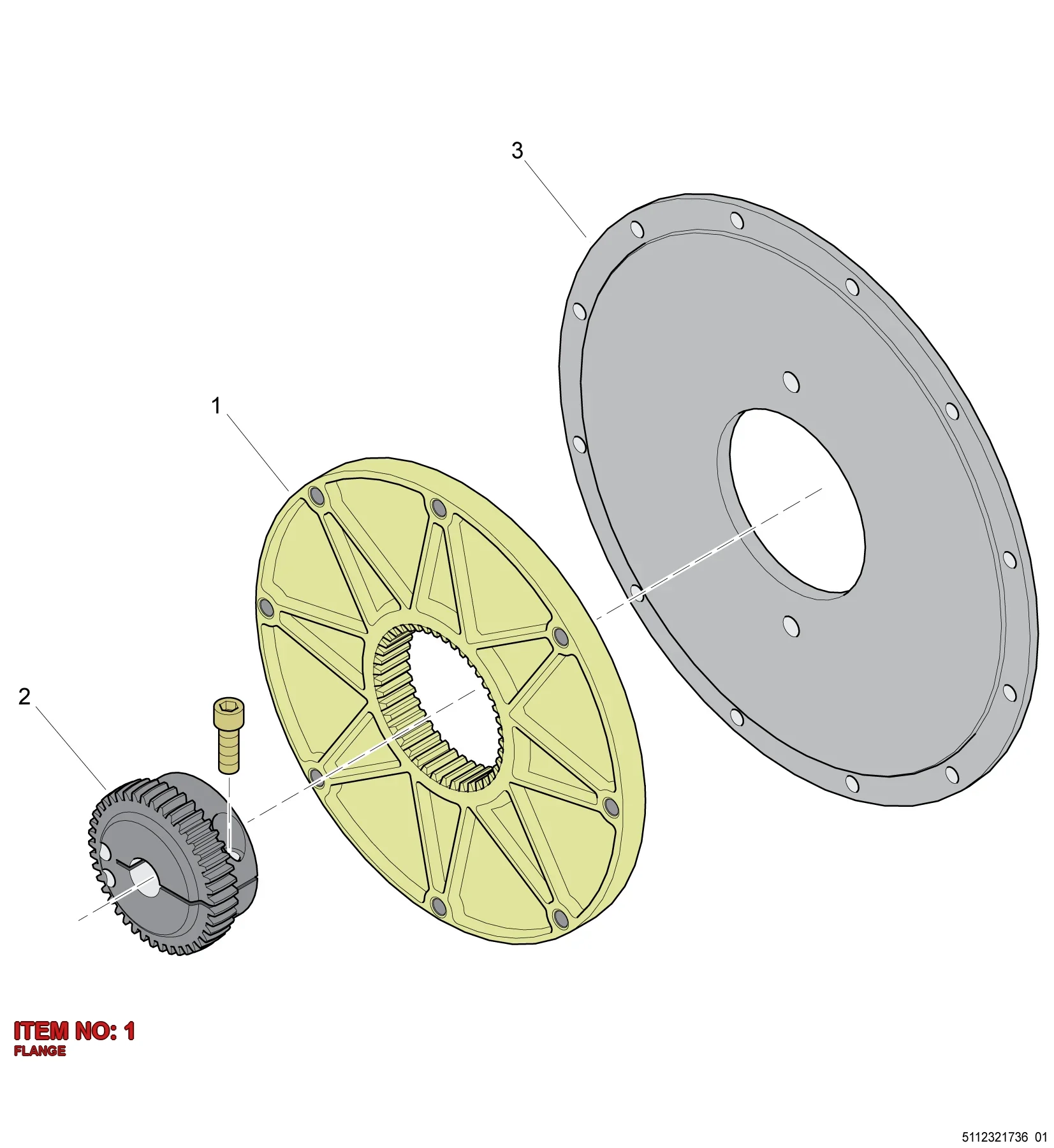 5112 3224 68 FLANGE - Technical Drawing