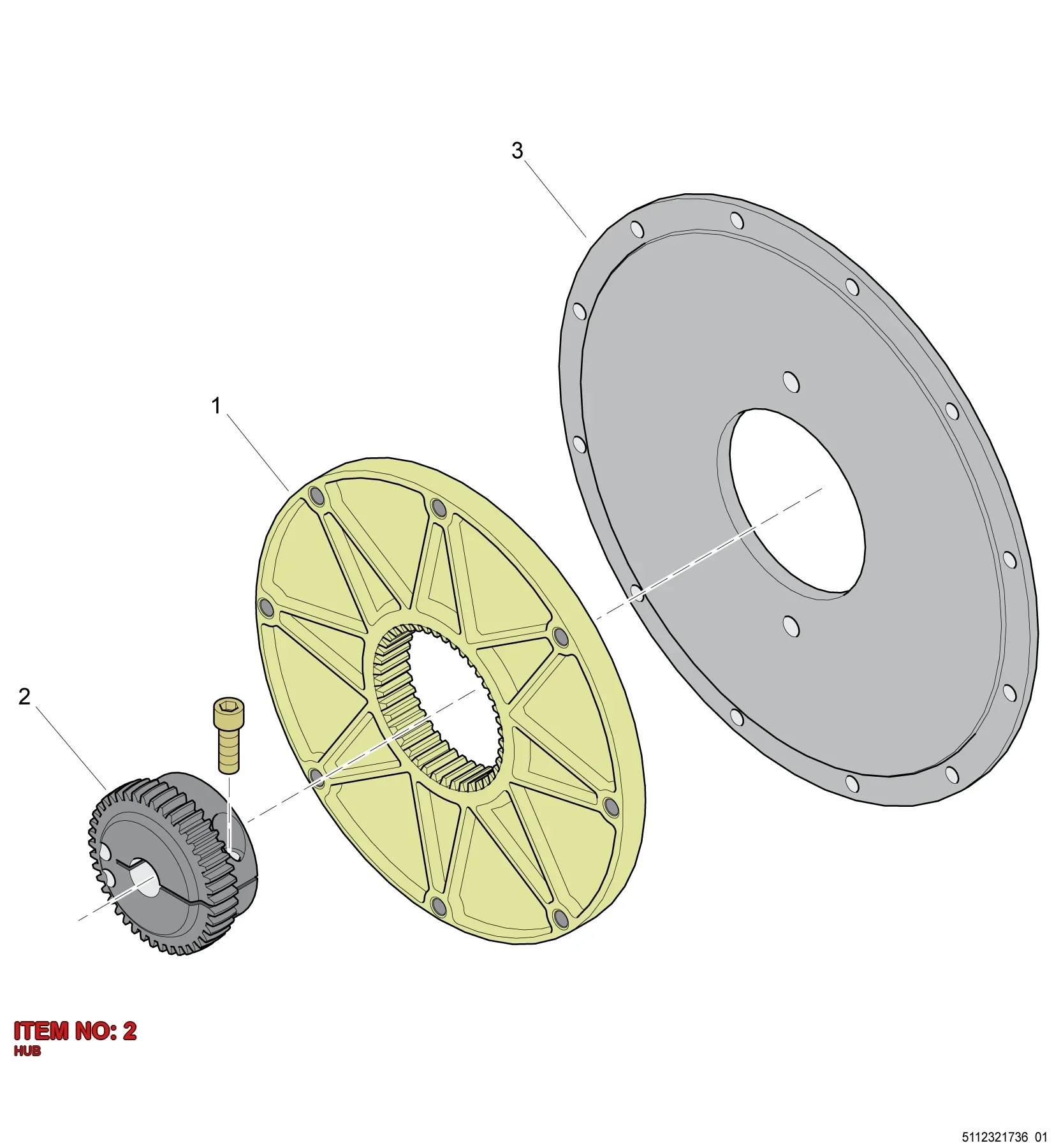 5112 3224 69 HUB - Technical Drawing