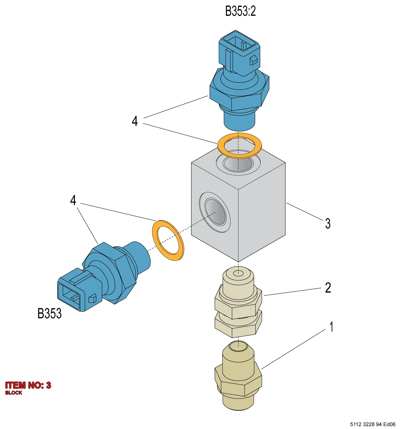 5112 3224 74 BLOCK - Technical Drawing