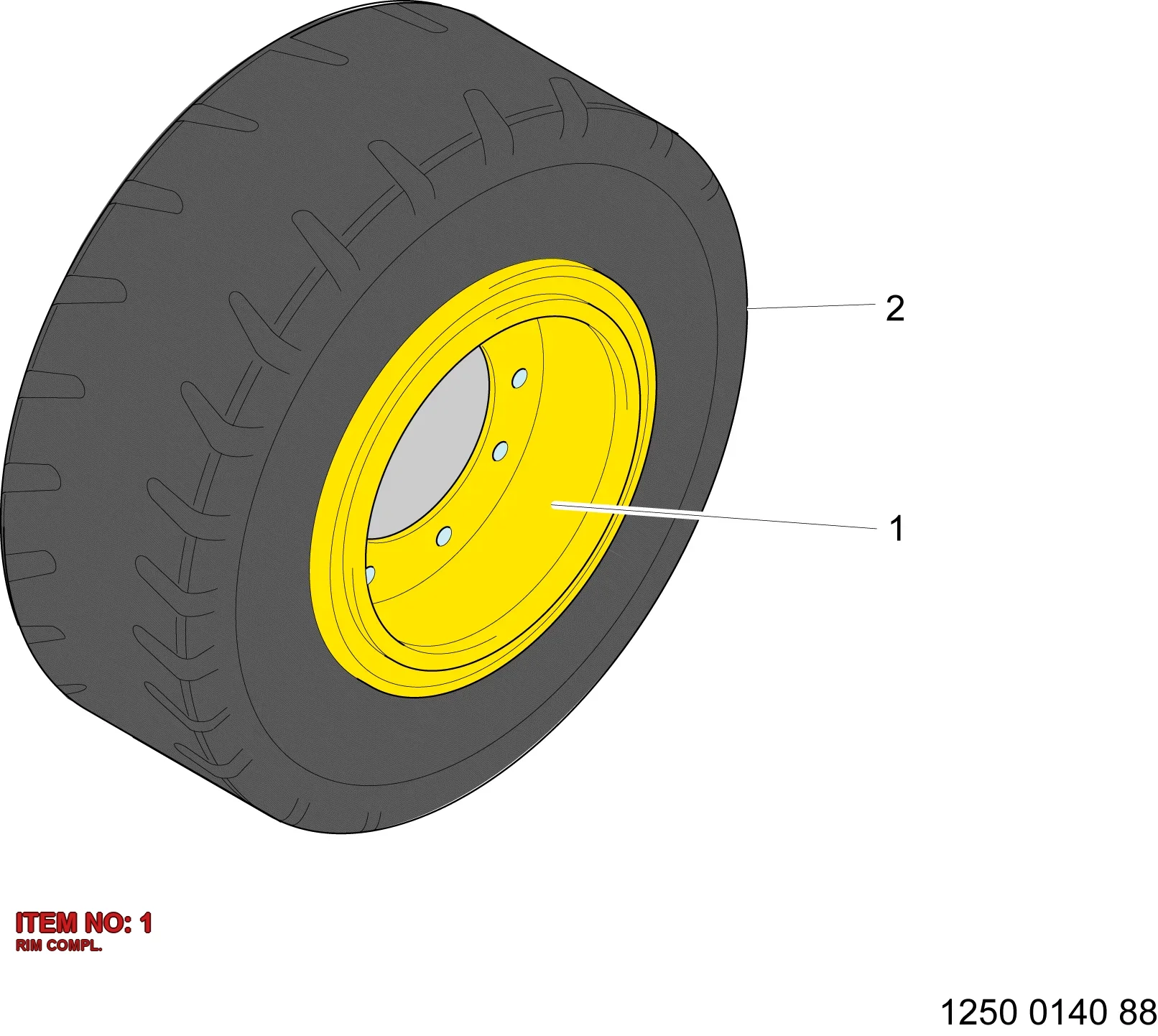 5112 3225 72 RIM COMPL. - Technical Drawing