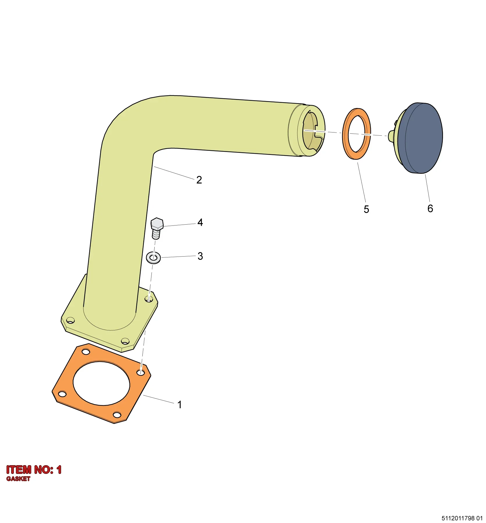 5112 3228 59 GASKET - Technical Drawing