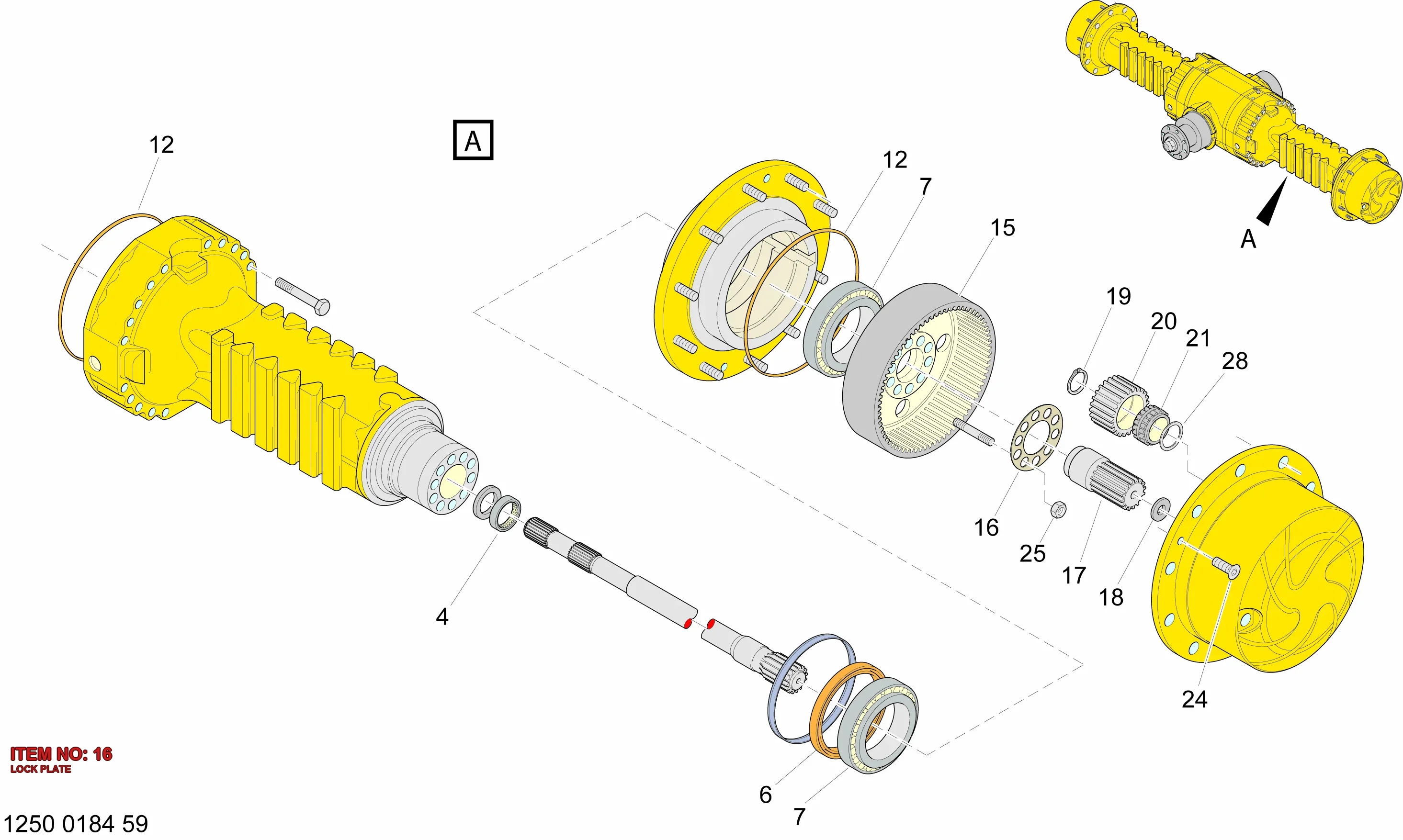 5112 3229 07 LOCK PLATE - Technical Drawing