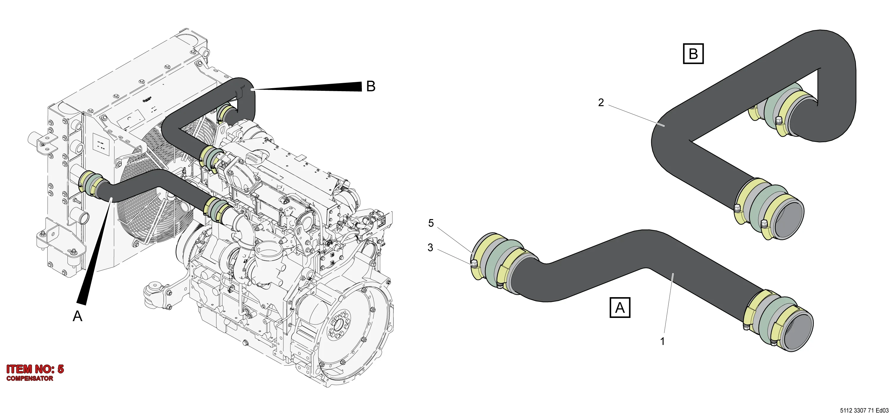 5112 3234 39 COMPENSATOR - Technical Drawing