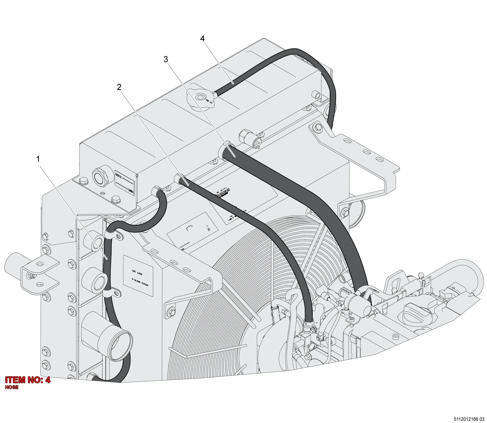 5112 3305 48 HOSE - Technical Drawing