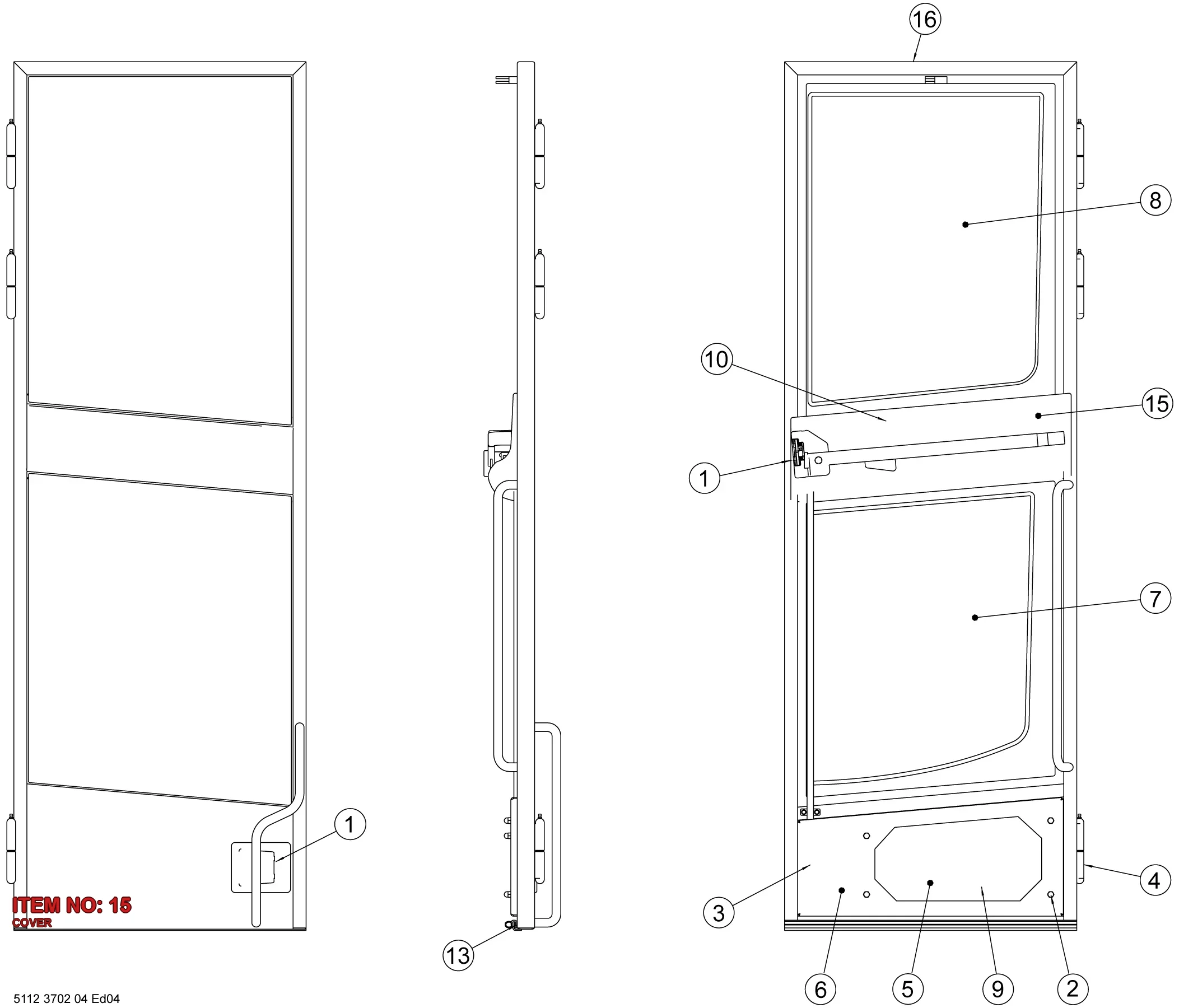 5112 3400 55 COVER - Technical Drawing