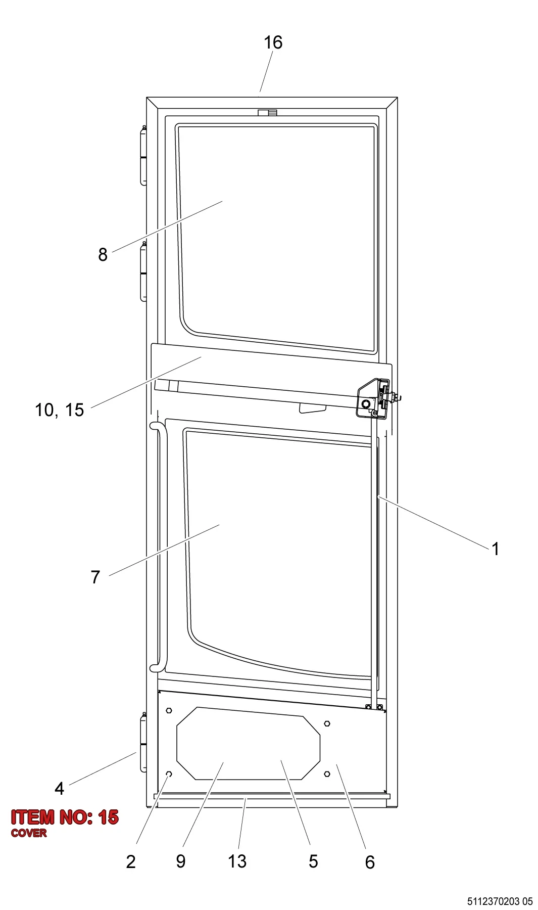 5112 3400 56 COVER - Technical Drawing