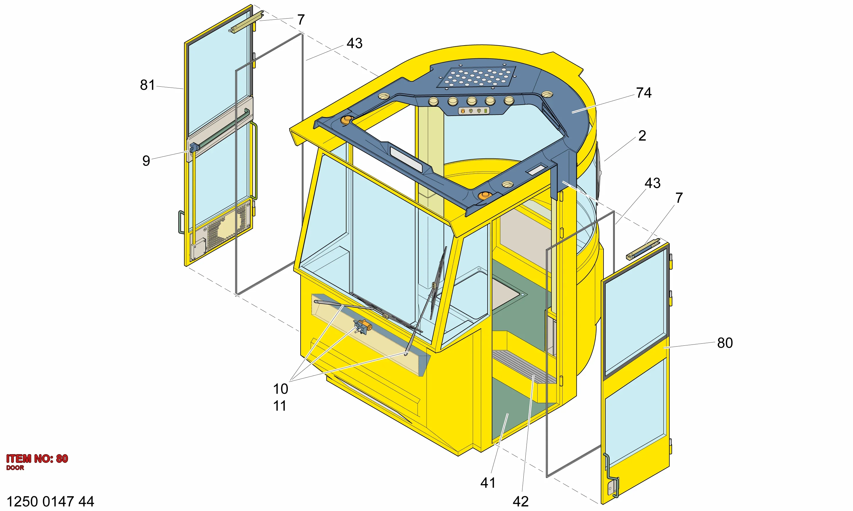 5112 3702 03 DOOR - Technical Drawing