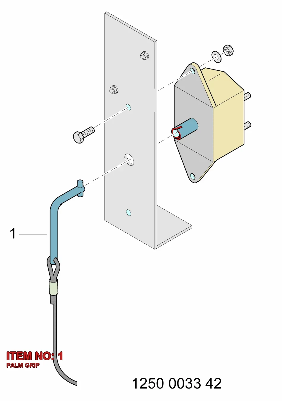 5118 0378 06 PALM GRIP - Technical Drawing