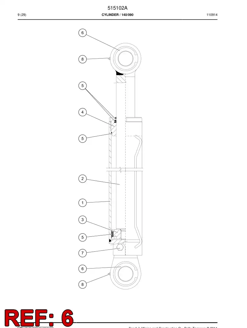 512704 512704 Spherical plain bearing - Sandvik Technical Drawing