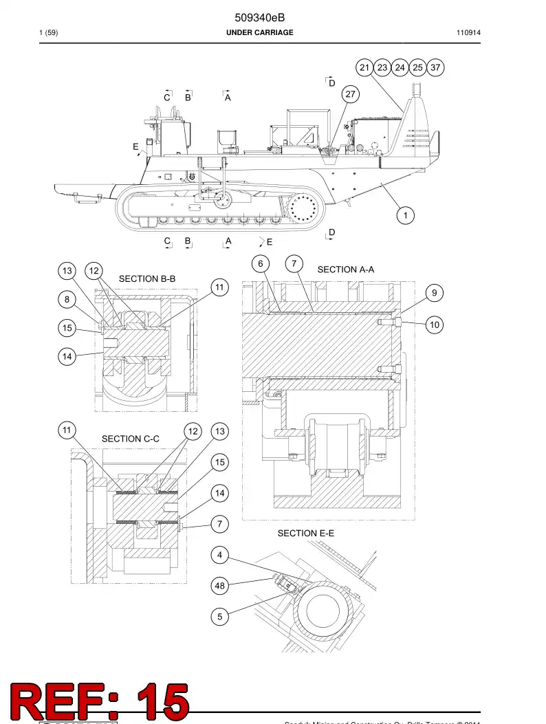 513312 513312 Pin - Sandvik Technical Drawing