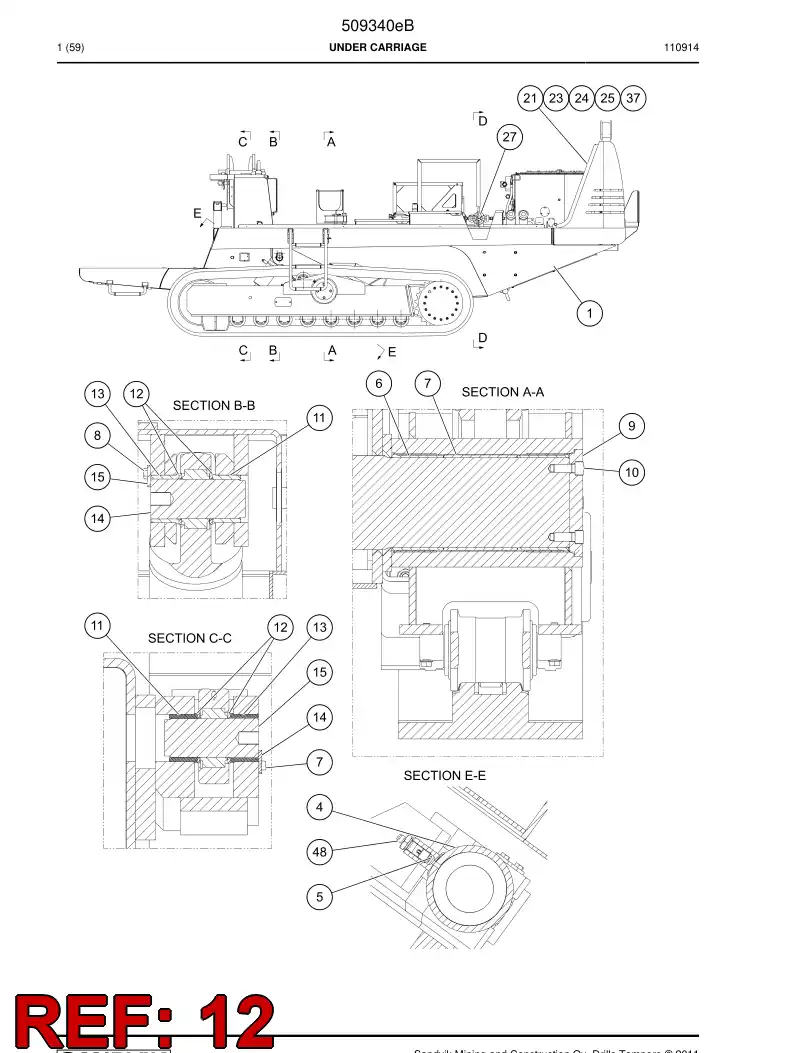 513314 513314 Flange - Sandvik Technical Drawing