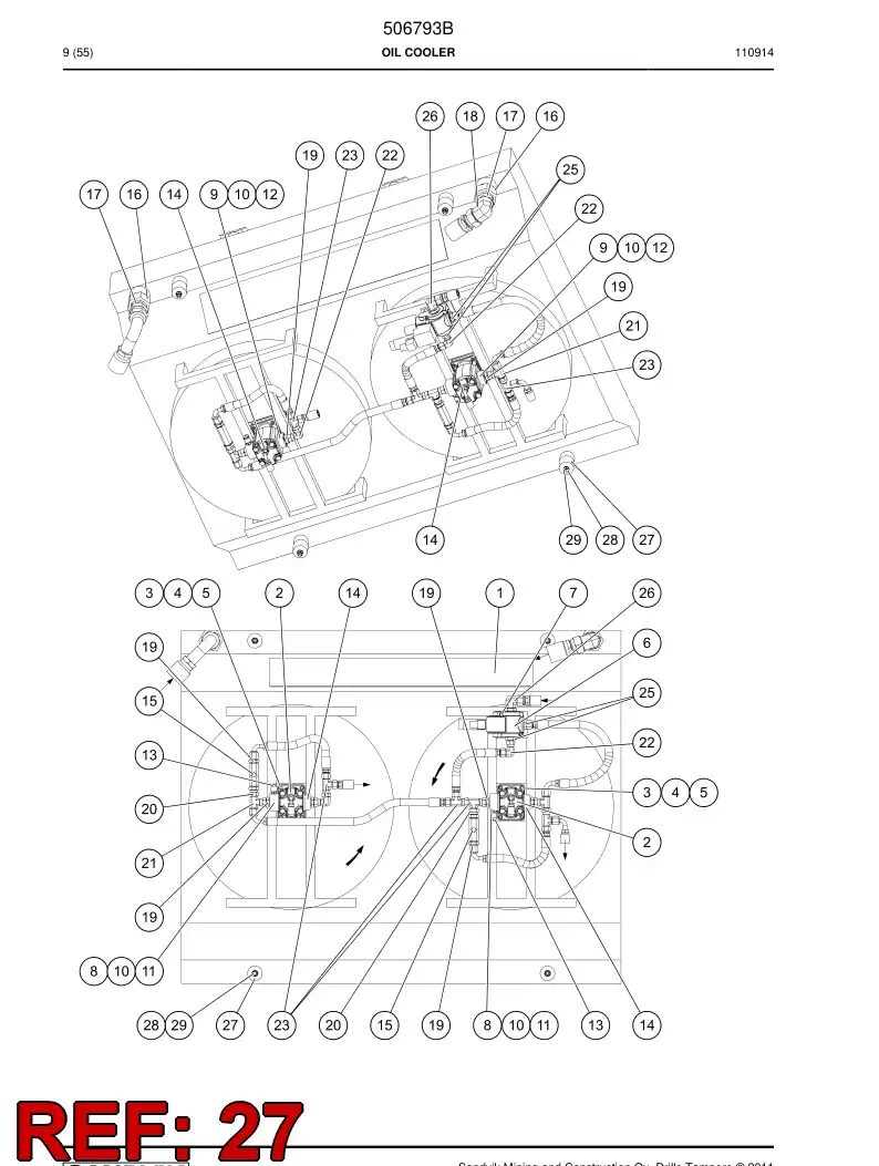 513611 513611 Bumper - Sandvik Technical Drawing