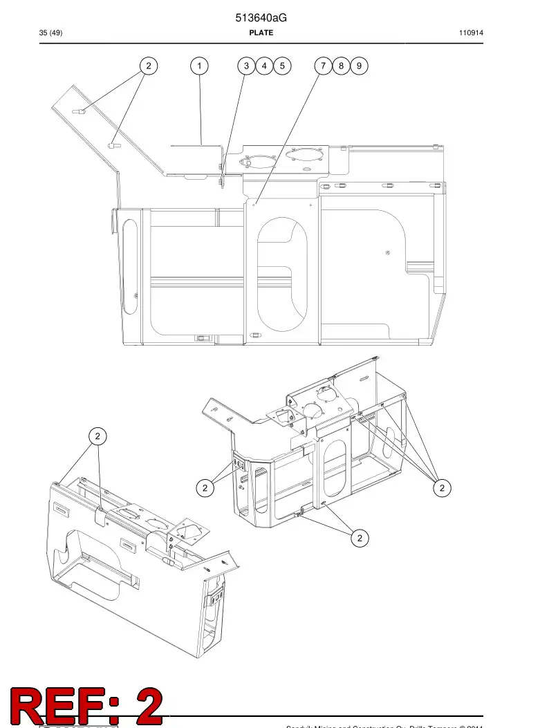 513640a 513640a Plate - Sandvik Technical Drawing
