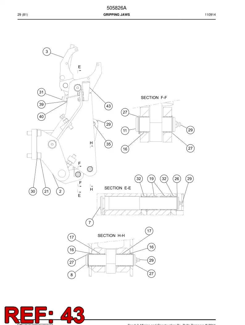 514008 514008 Plate - Sandvik Technical Drawing