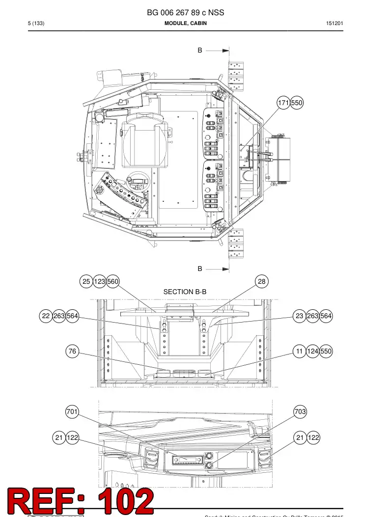 514312 514312 Bolt - Sandvik Technical Drawing