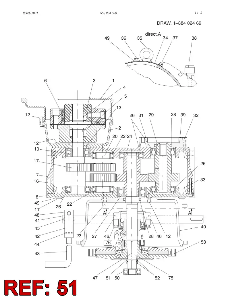 51440710 514 407 10 LOCKING PLATE - Sandvik Technical Drawing