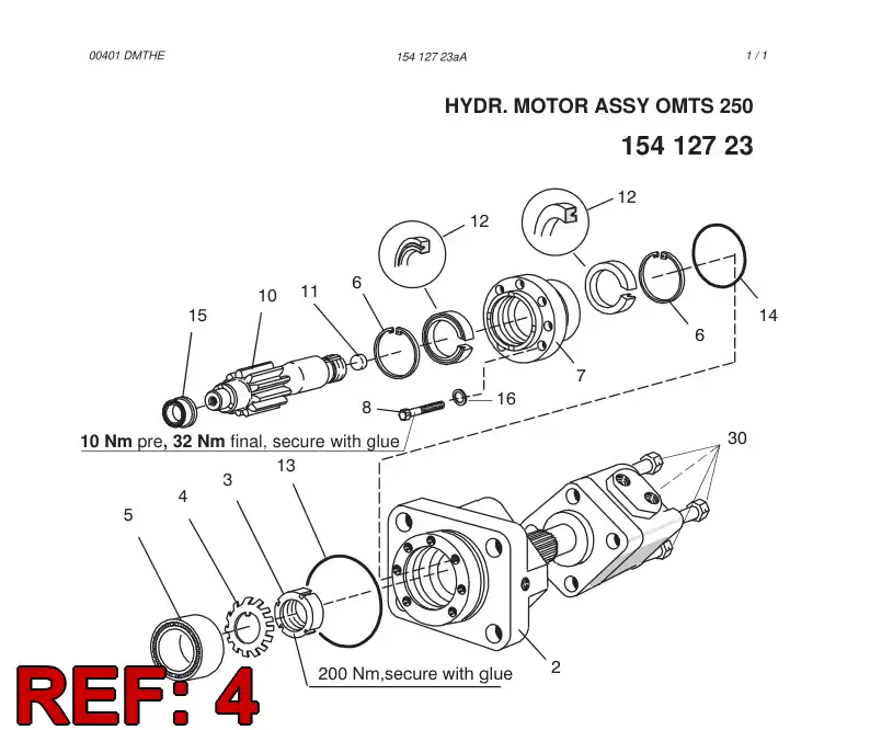 51441160 514 411 60 WASHER DE SAFETYA - Sandvik Technical Drawing