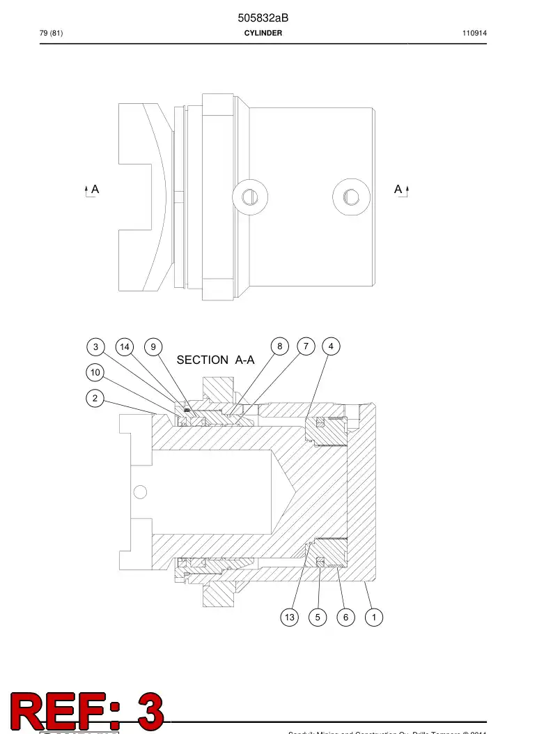 514842 514842 Bushing - Sandvik Technical Drawing