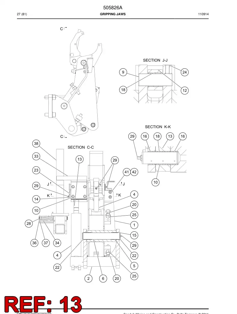 514906 514906 Spherical plain bearing - Sandvik Technical Drawing