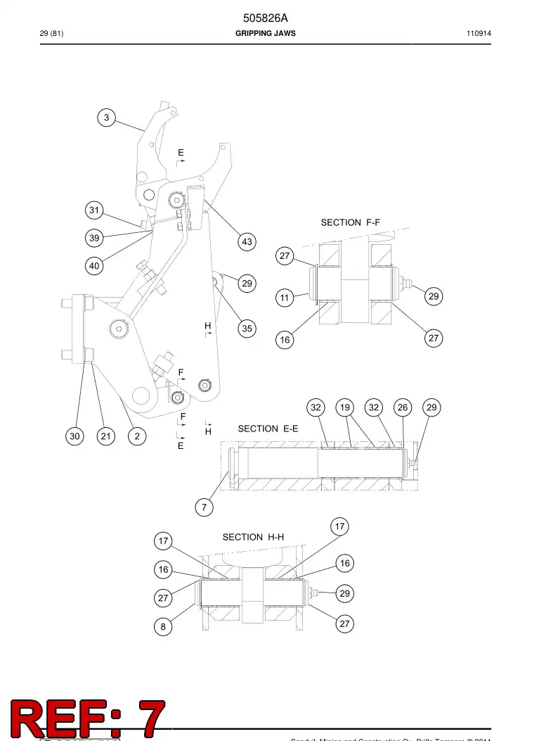 514909 514909 Pin - Sandvik Technical Drawing