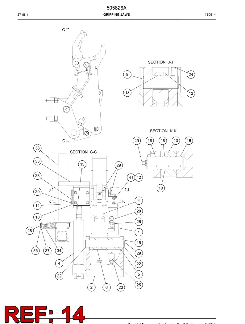 514916 514916 Plate - Sandvik Technical Drawing
