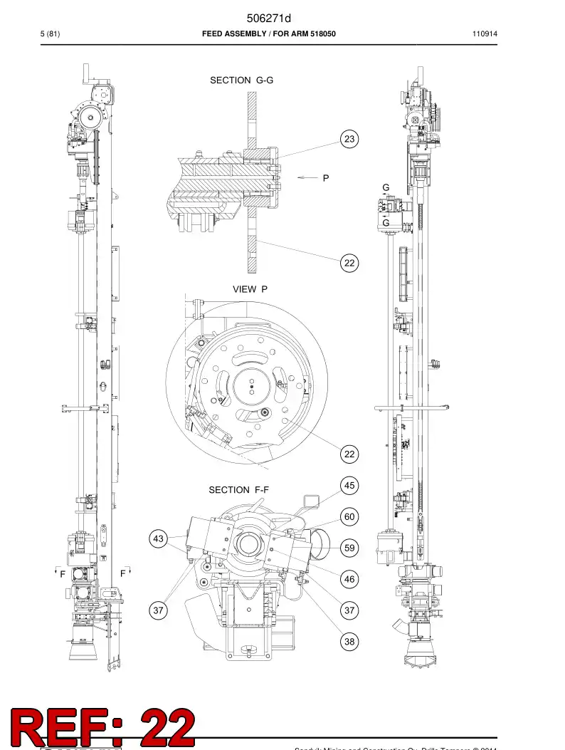 514946 514946 Hub - Sandvik Technical Drawing
