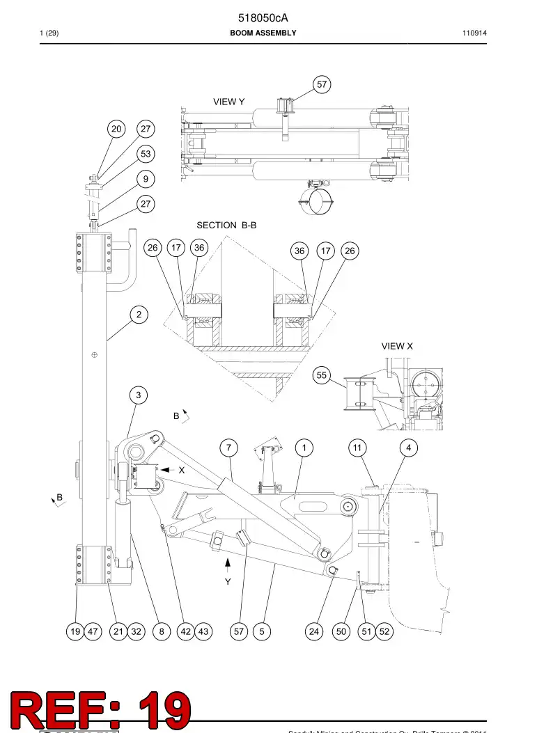 515022 515022 Guide plate - Sandvik Technical Drawing