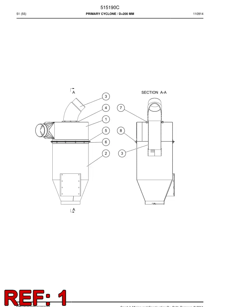 515197 515197 Plate - Sandvik Technical Drawing