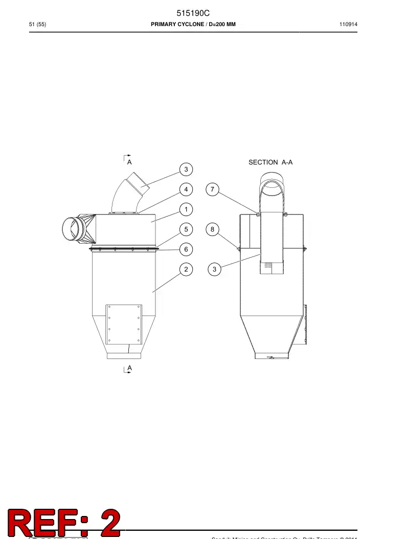 515206 515206 Plate - Sandvik Technical Drawing