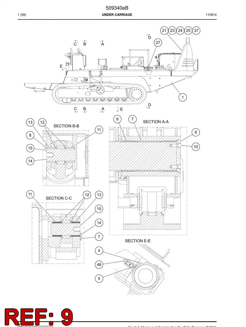 515392 515392 Flange - Sandvik Technical Drawing